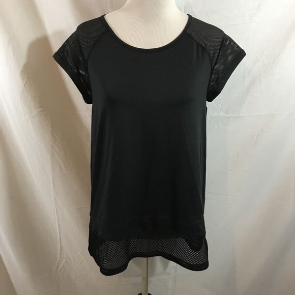 Champion black cap sleeve T - womens medium - NWT - Picture 1 of 5
